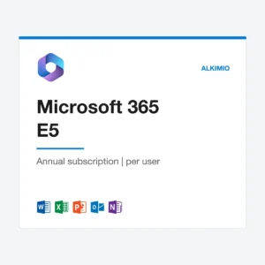 Microsoft 365 E5 license (annual, per user) from Alkimio