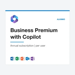 Microsoft 365 Business Premium with Copilot license (annual, per user) from Alkimio