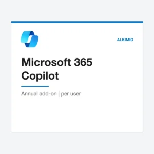 Microsoft 365 Copilot license (annual add-on, per user) from Alkimio