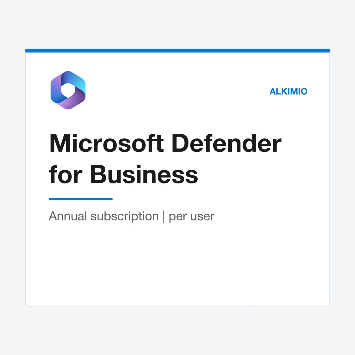 Microsoft Defender for Business license (annual, per user) from Alkimio