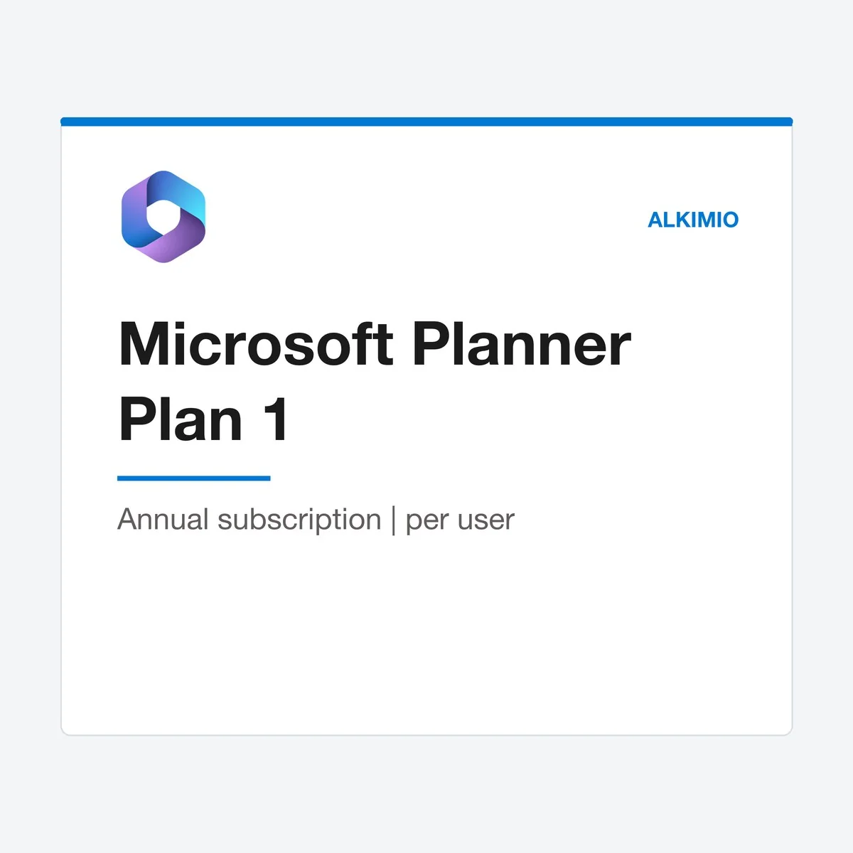 Microsoft Planner Plan 1 license (annual, per user) from Alkimio