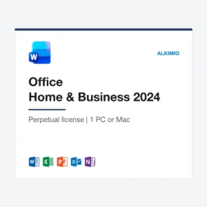 Office Home & Business 2024 license (1 PC or Mac) from Alkimio