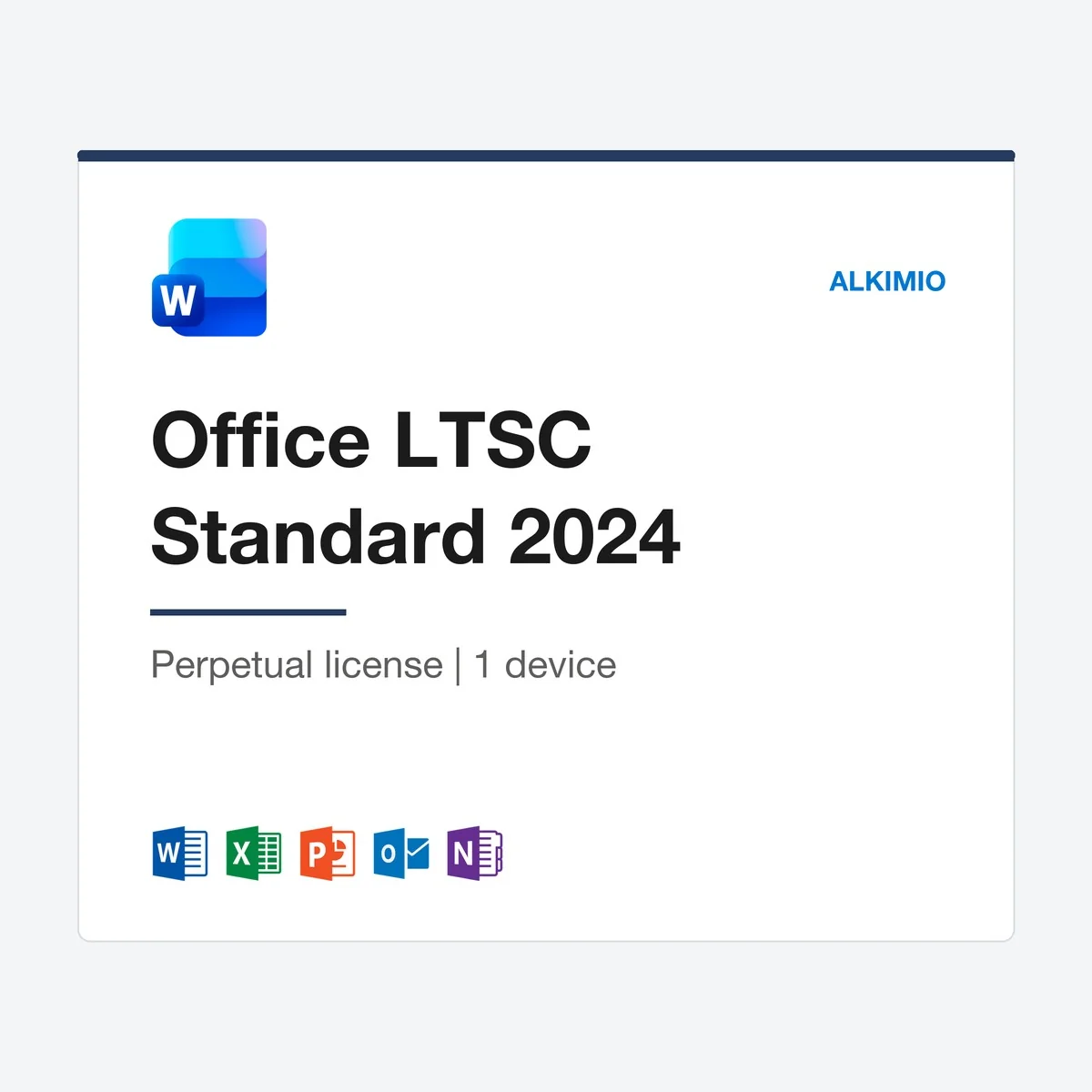 Office LTSC Standard 2024 license (1 device) from Alkimio