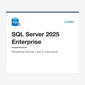 SQL Server 2025 Enterprise license (2-core Pack) from Alkimio