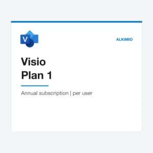 Visio Plan 1 license (annual, per user) from Alkimio