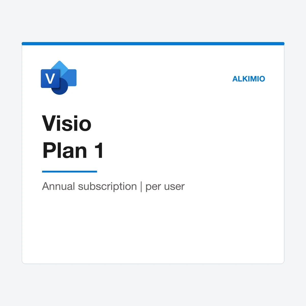 Visio Plan 1 license (annual, per user) from Alkimio