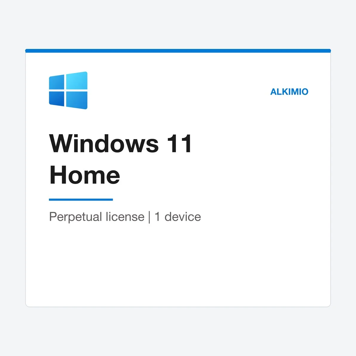 Windows 11 Home license (1 device) from Alkimio
