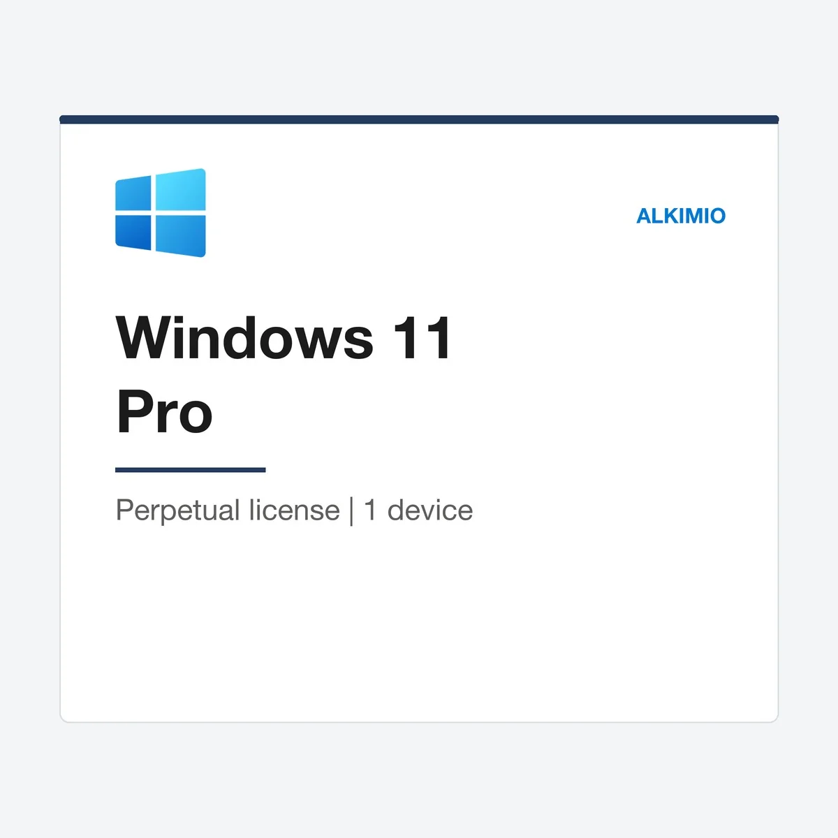 Windows 11 Pro license (1 device) from Alkimio