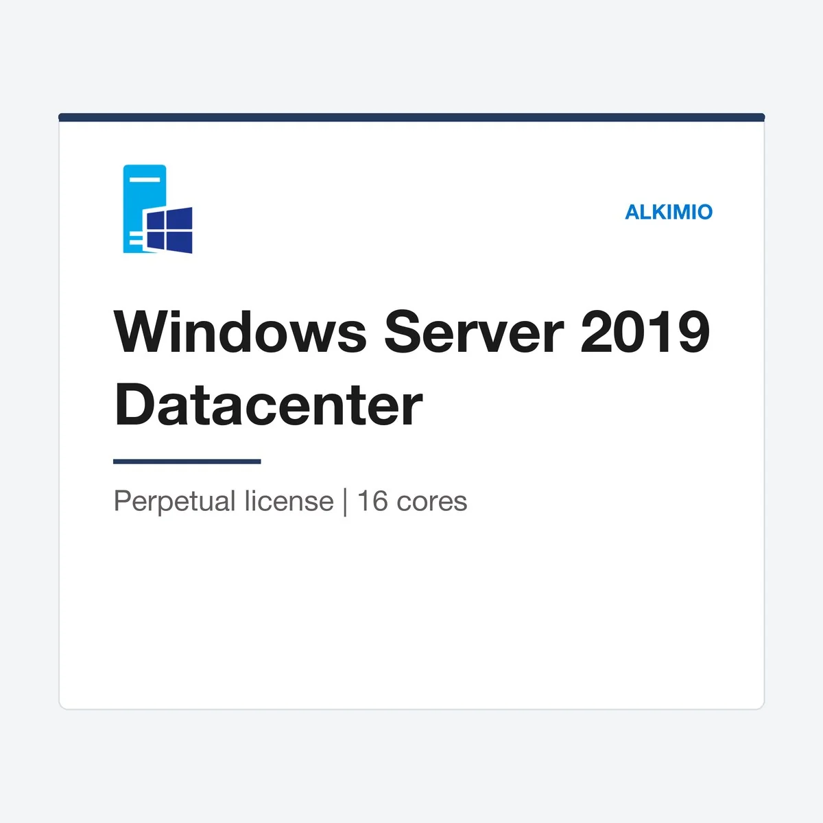 Windows Server 2019 Datacenter license (16-core) from Alkimio