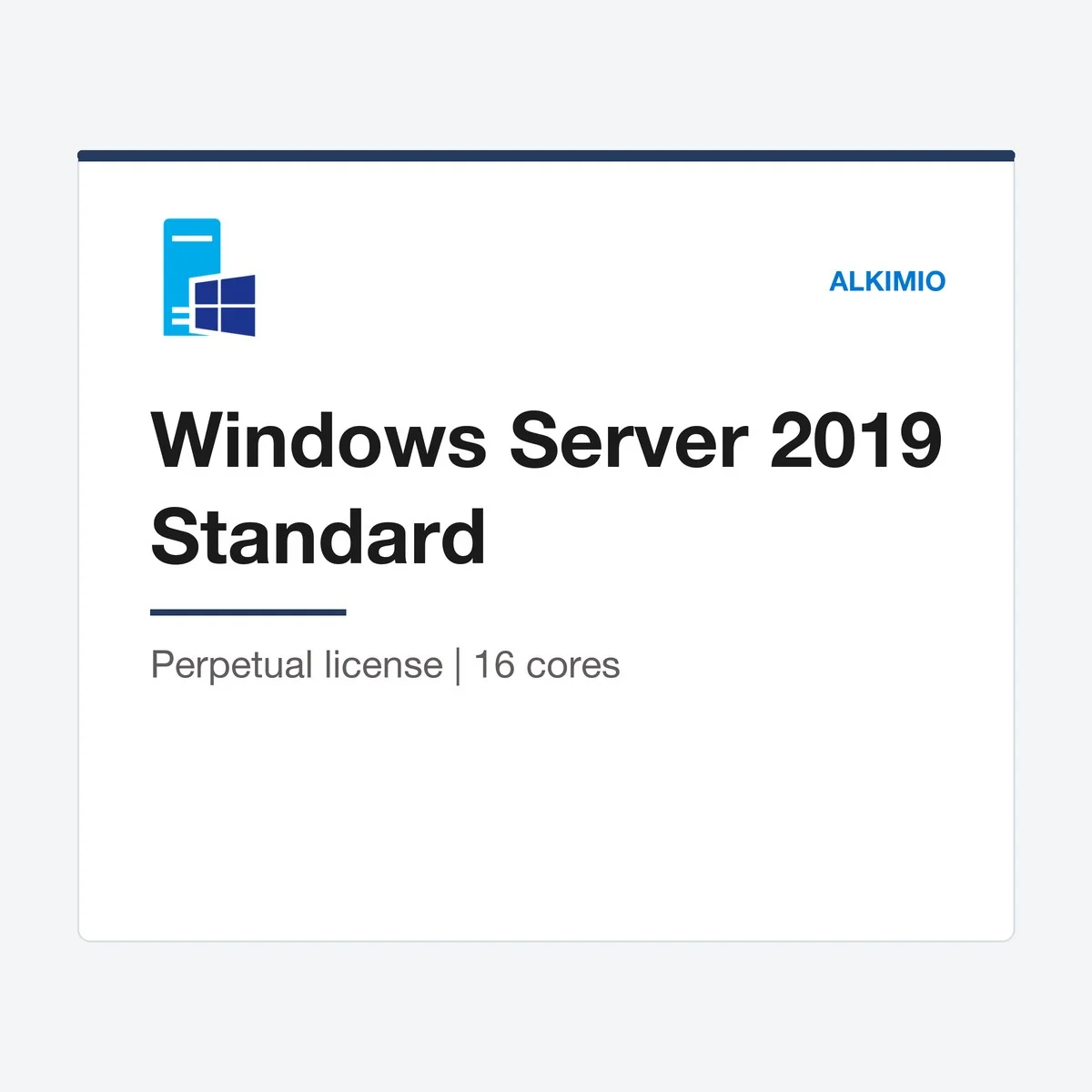 Windows Server 2019 Standard license (16-core) from Alkimio