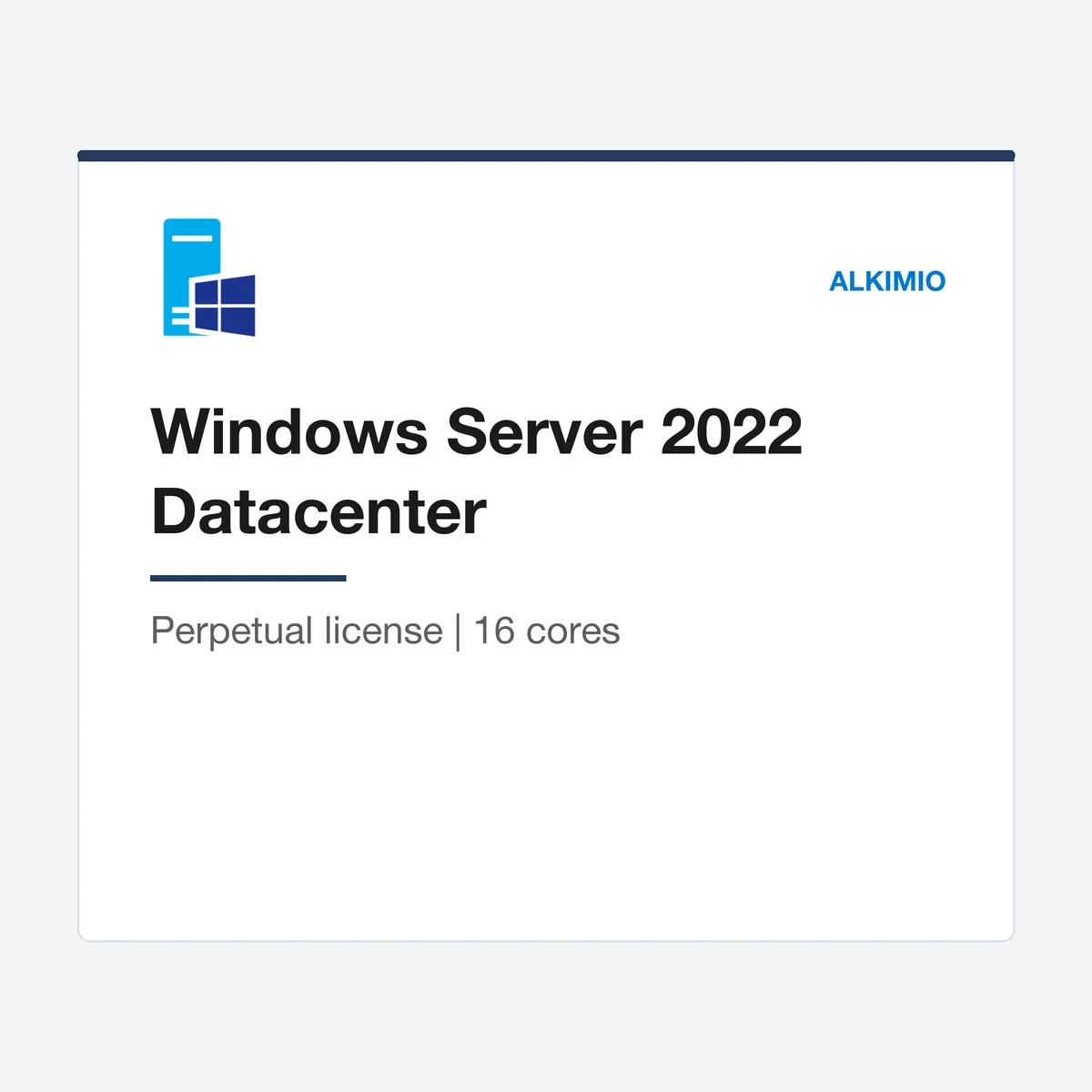 Windows Server 2022 Datacenter license (16-core) from Alkimio