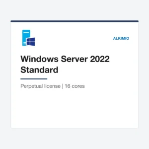 Windows Server 2022 Standard license (16-core) from Alkimio