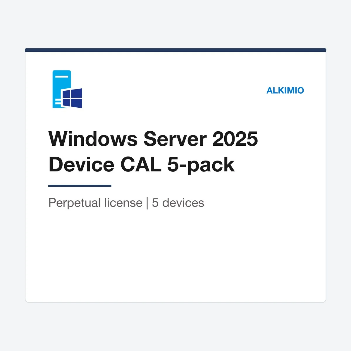 Windows Server 2025 Device CAL 5-Pack (5 devices) from Alkimio