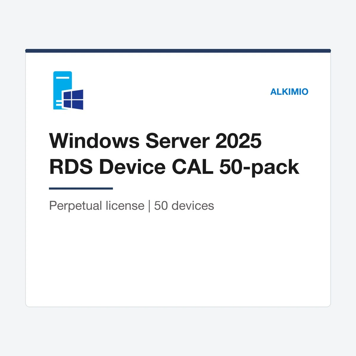Windows Server 2025 RDS Device CAL 50-Pack (50 devices) from Alkimio