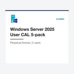 Windows Server 2025 User CAL 5-Pack (5 users) from Alkimio