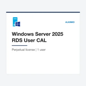 Windows Server 2025 RDS User CAL (1 user) from Alkimio